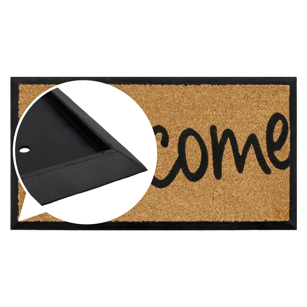 JVL Welcome Granite Scraper Door Mat 40 x 70cm Image 6