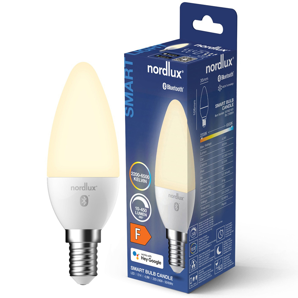 Nordlux Smart C35 E14 450 Lumen White Light Bulb Image 3
