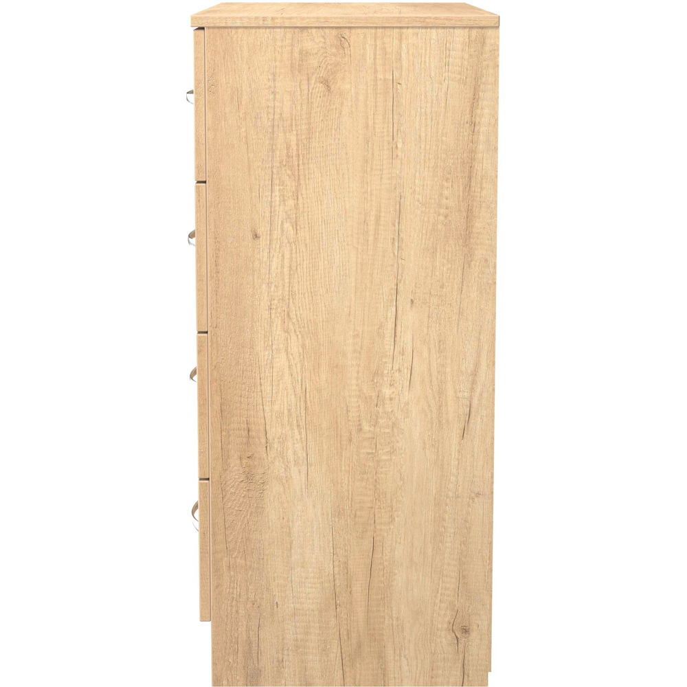 Crowndale Avon 4 Drawer Nebraska Oak Chest of Drawers Ready Assembled Image 3