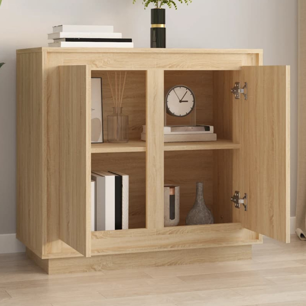 vidaXL 2 Door Sonoma Oak Sideboard Image 1