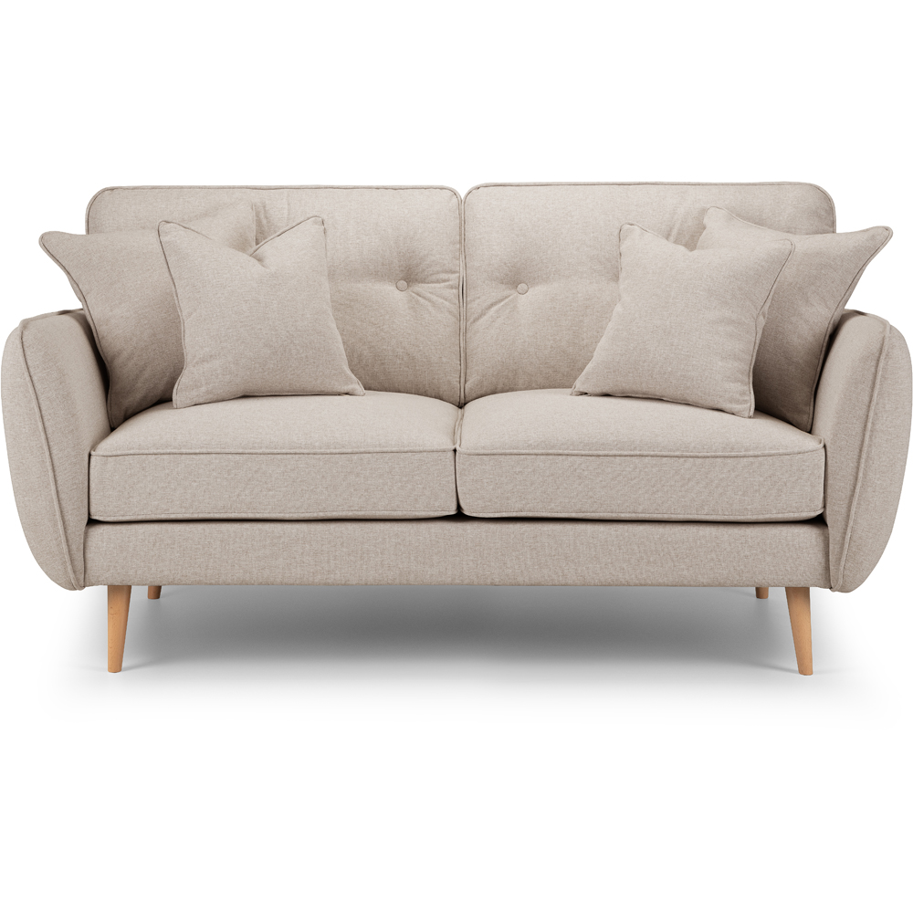 Opry Faro 2 Seater Button Back Beige Sofa Image 3