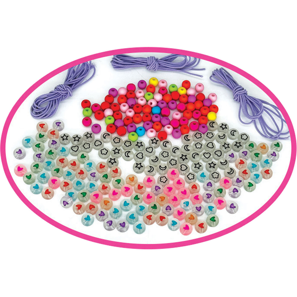 Small World Toys Make Your Own Beginner Bead Jewellery Glow in the Dark Kit Image 3