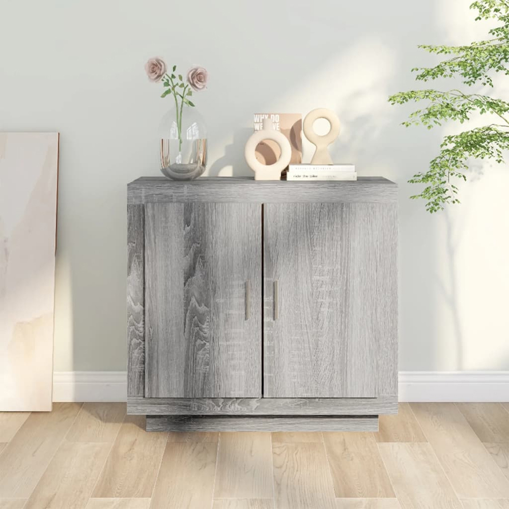 vidaXL 2 Door Grey Sonoma Sideboard Image 8