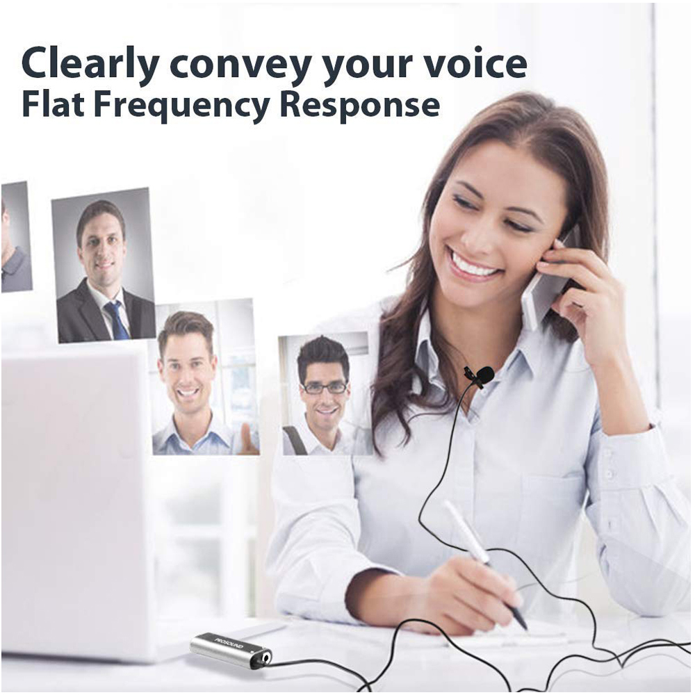 ProSound Lavalier USB Microphone with 3.5mm Audio Socket Image 3