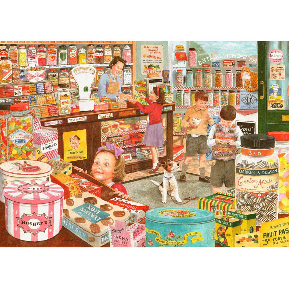 The House of Puzzles Thrupenny Bits 500 Piece Big Jigsaw Puzzle Image