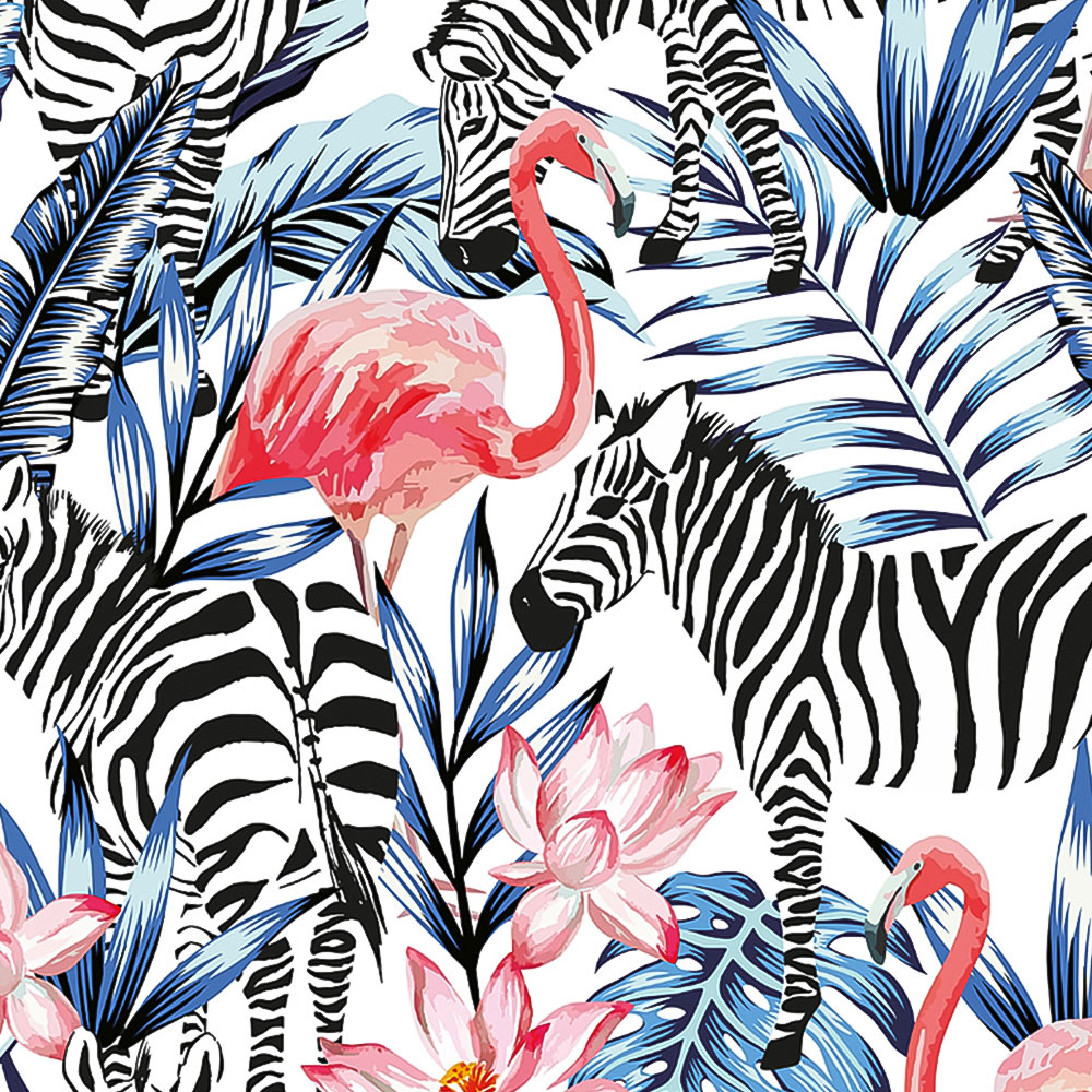 Origin Murals Zemingo Blue Wall Mural Image 2