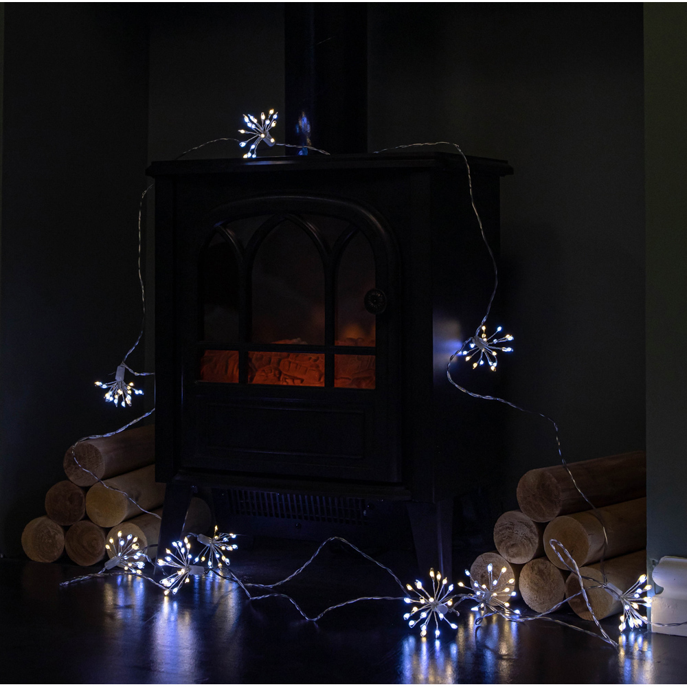 Samuel Alexander Ultra Brights 200 White and Warm White LED Starburst Christmas Lights 4.5m Image 6