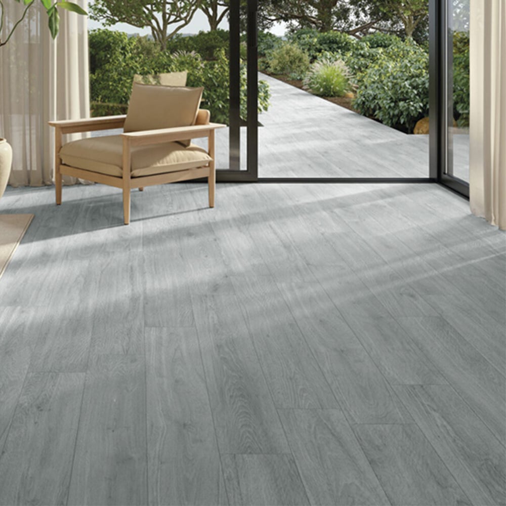 Living and Home PVC Realistic Wooden Plank Flooring 36 Pack Image 1