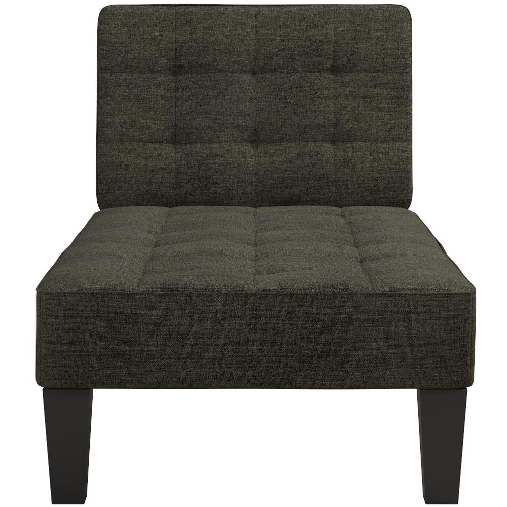 Dorel Adalynn Grey Linen Chaise Lounger Image 3