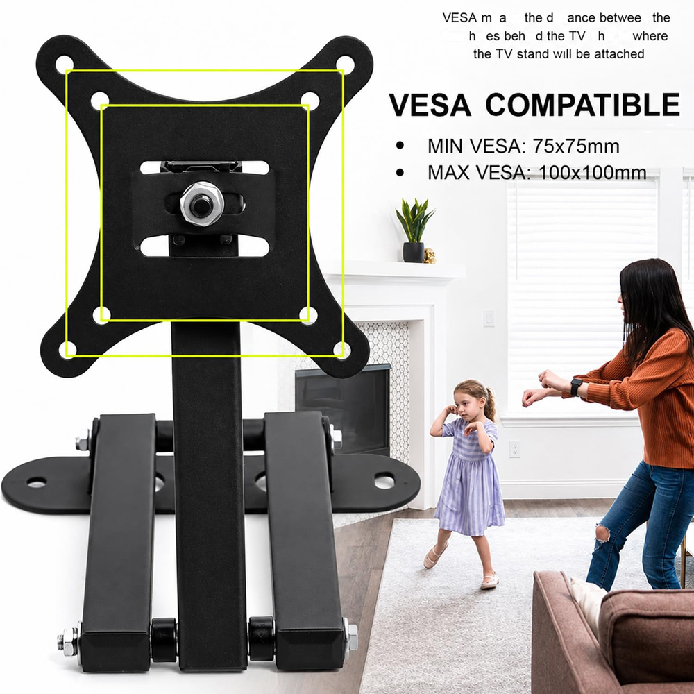 ATEK Full Motion Tilt and Swivel TV Wall Bracket 10 to 26 inch Image 4