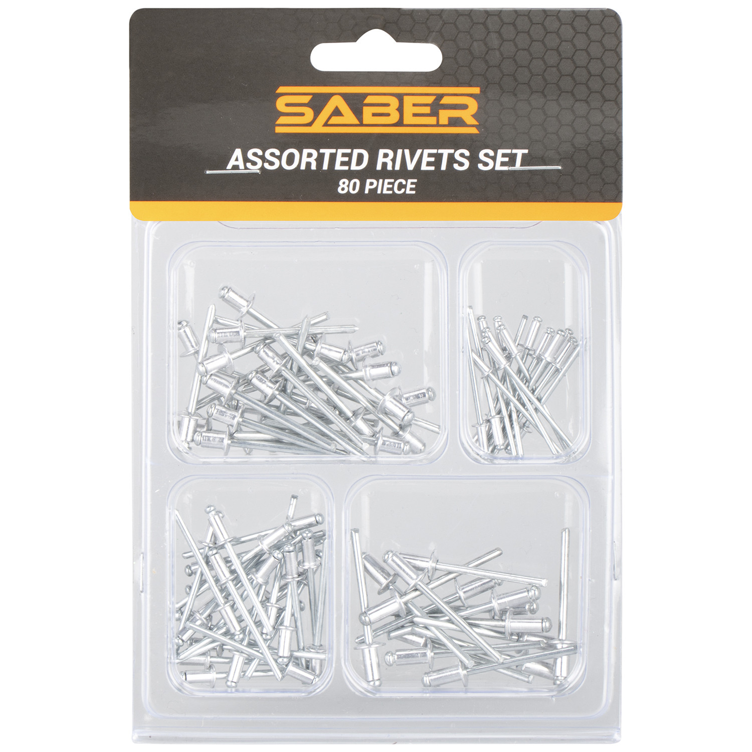 Saber 80 Piece Assorted Rivets Set Image