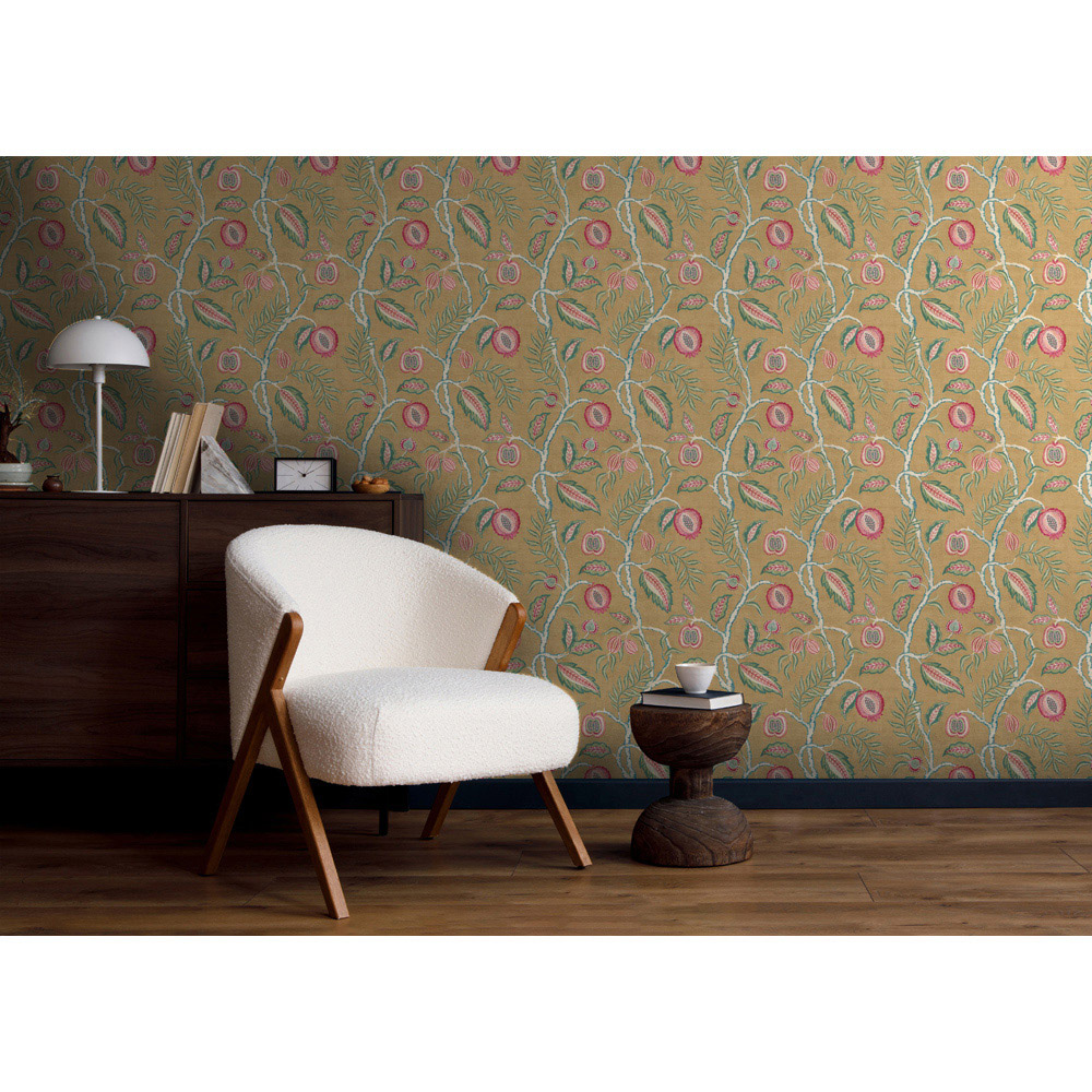 Esselle Home Fruits of Paradise Ochre Wallpaper Image 7