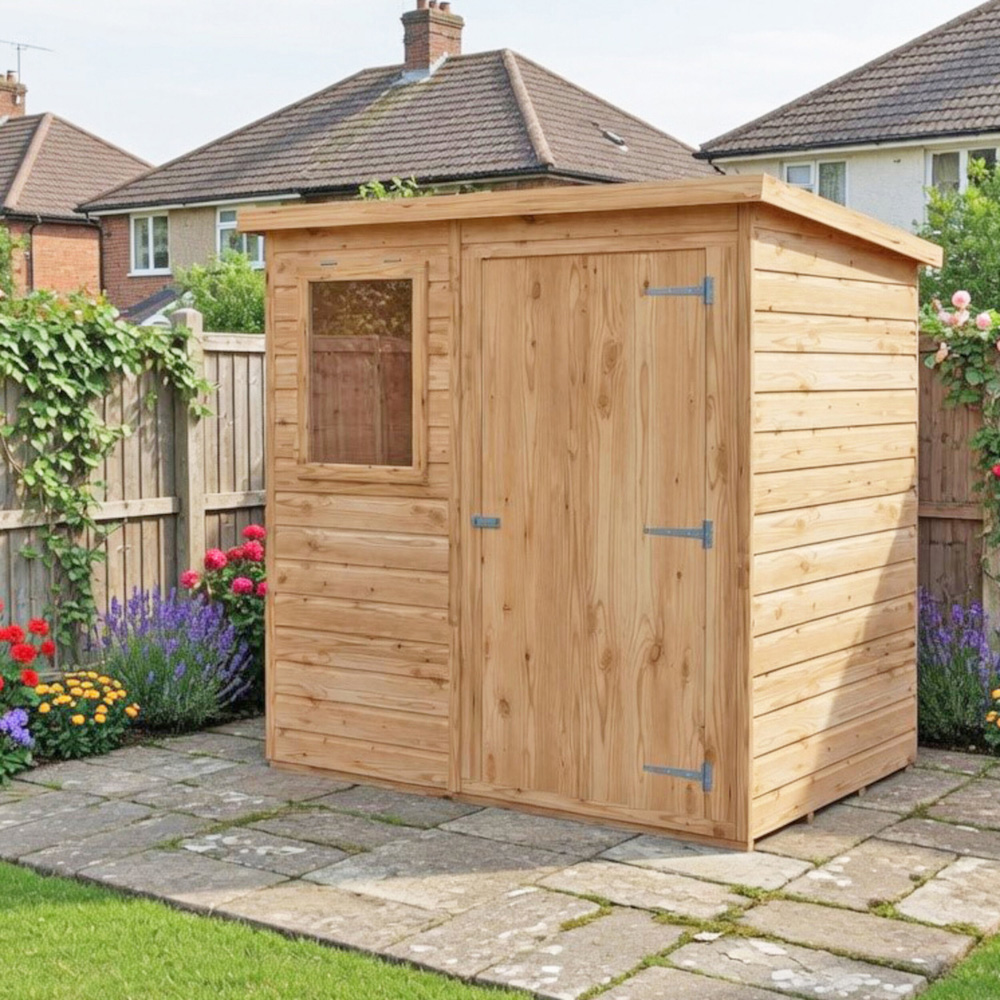 Shire 6 x 4ft Shiplap Pent Shed Image 2