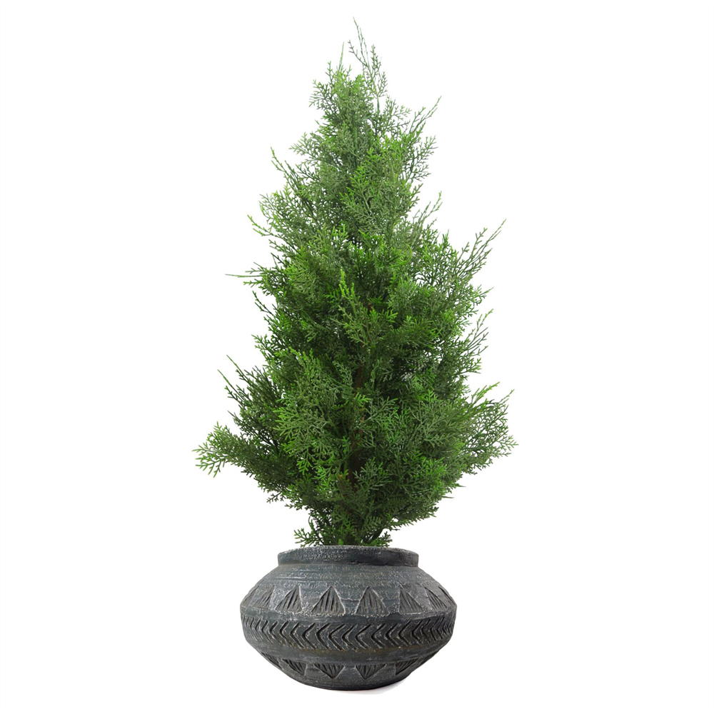 Botanik Gliese Grey Triangle Planter 21 x 40cm Image 4