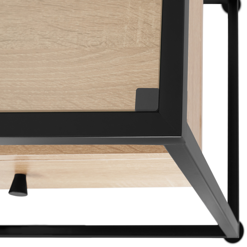 tectake 2 Drawer Light Wood Oak Sonoma Maidenhead Sideboard Image 4