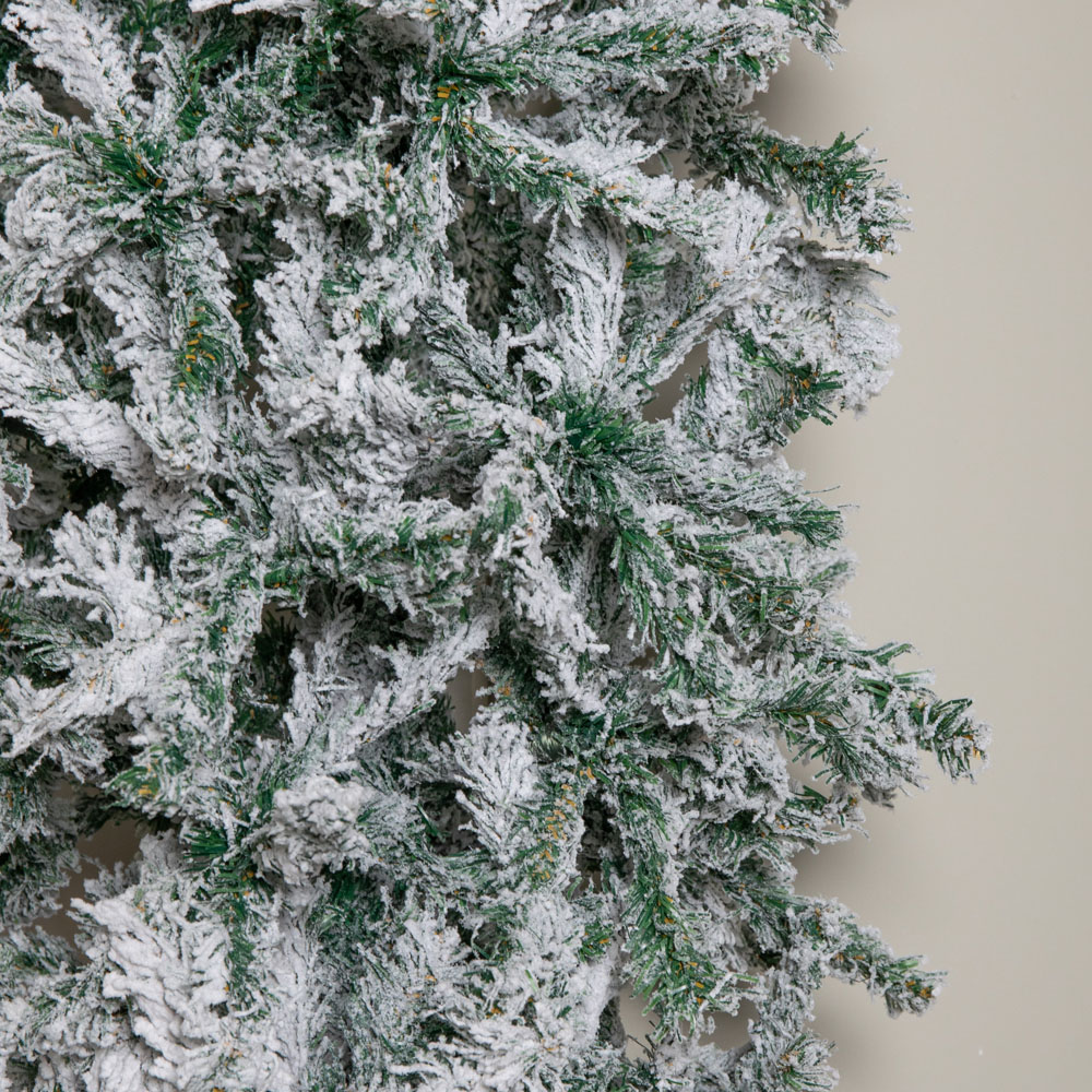 Samuel Alexander Single Door Snow Flocked Christmas Tree Arch with 2000 Tips 8ft Image 6
