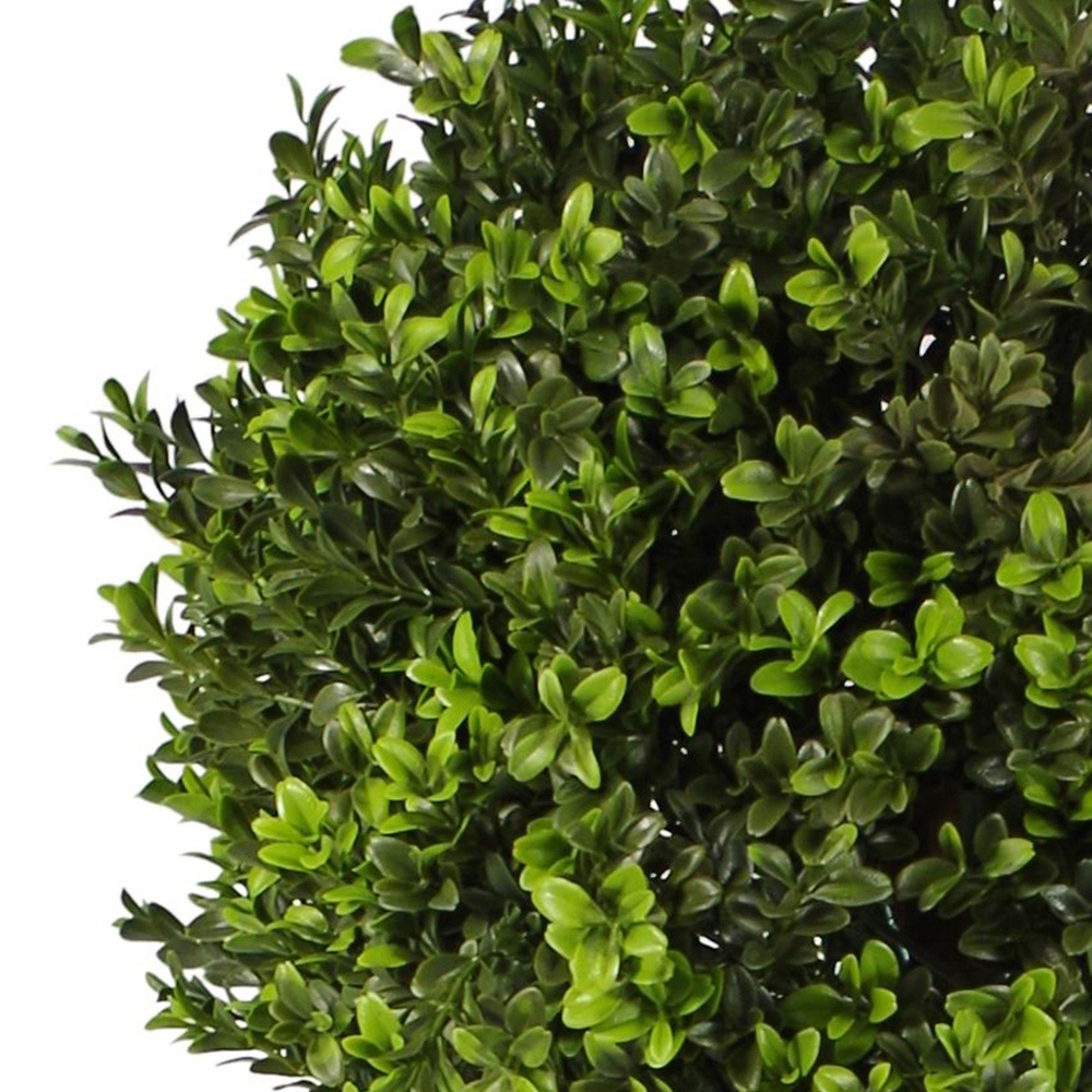 Leaf Boxwood Buxus Ball Cone Artificial Tree in Pot 4ft 2 Pack Image 3