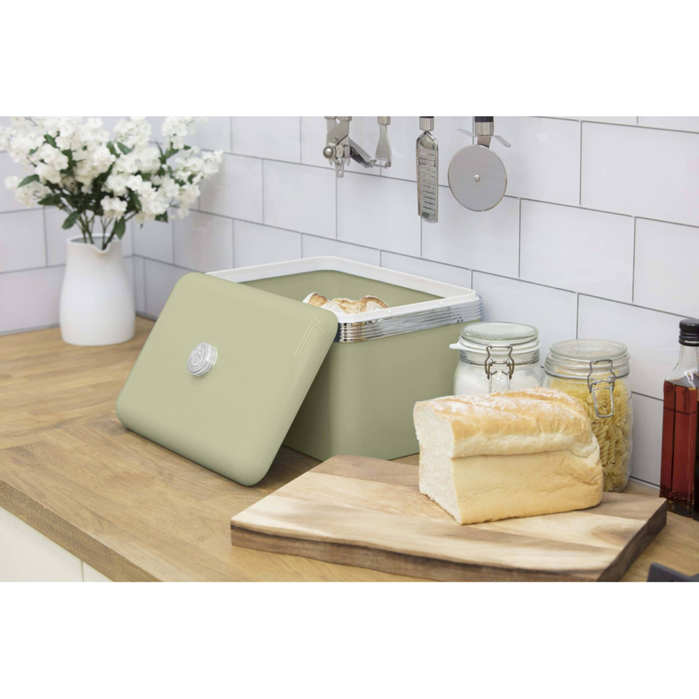 Swan Retro Green Bread Bin Image 4