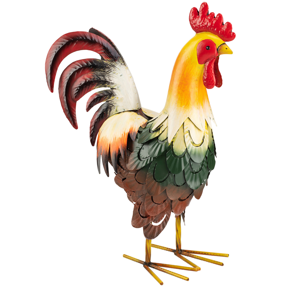 Garden Gear Cockerel Metal Ornament Image 1
