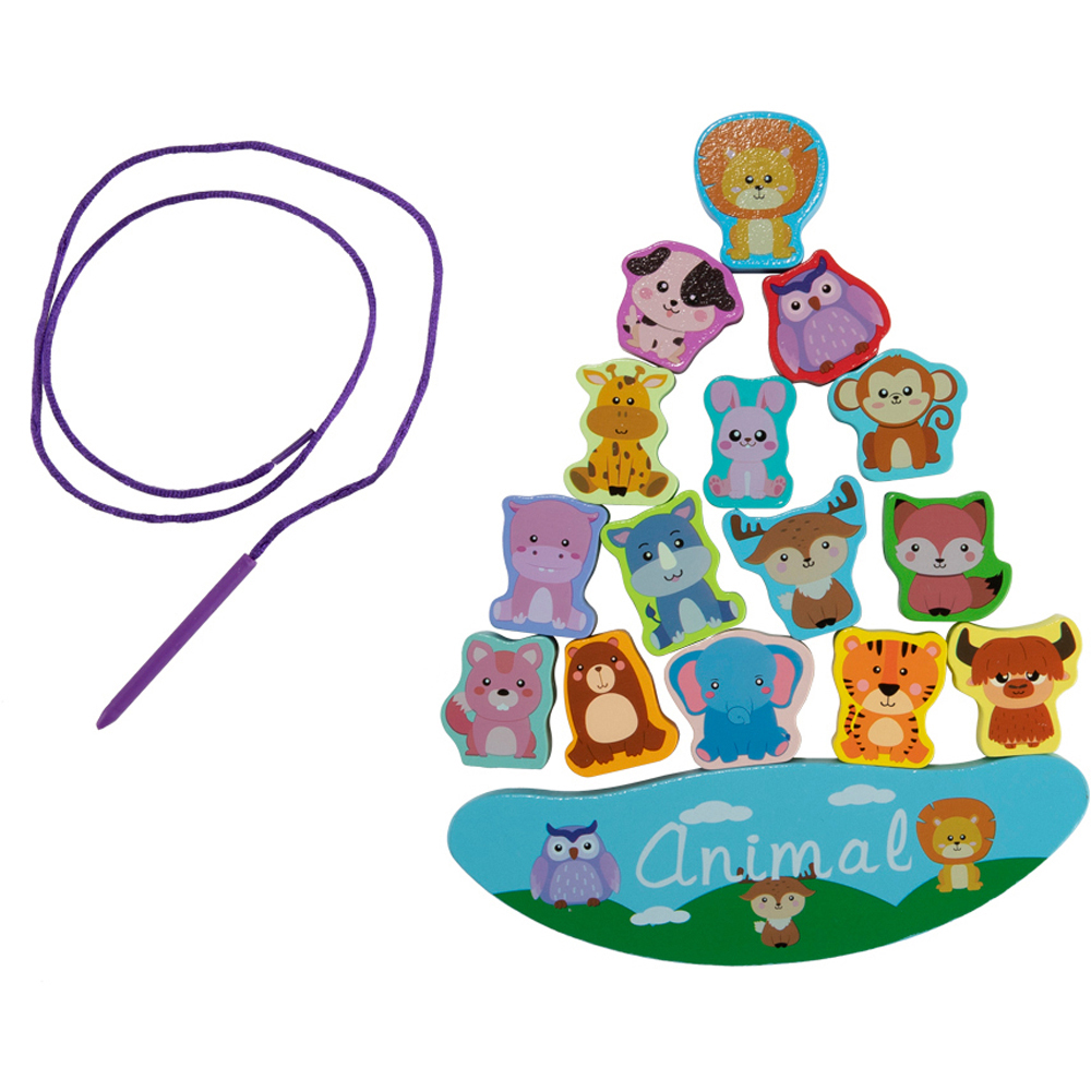 H&O Direct Animal Wooden Stacking Balance Block Game Image 4