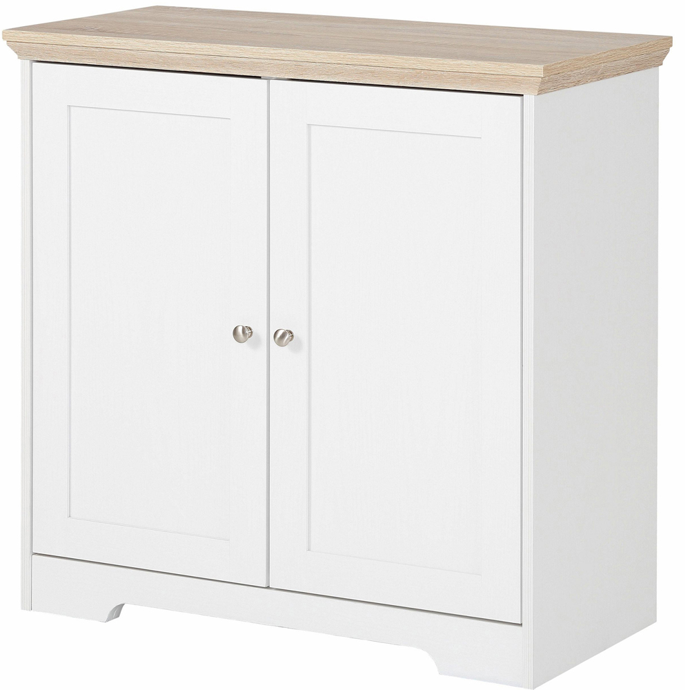 Loft24 Nanna 2 Drawer White Oak Sideboard Image 2