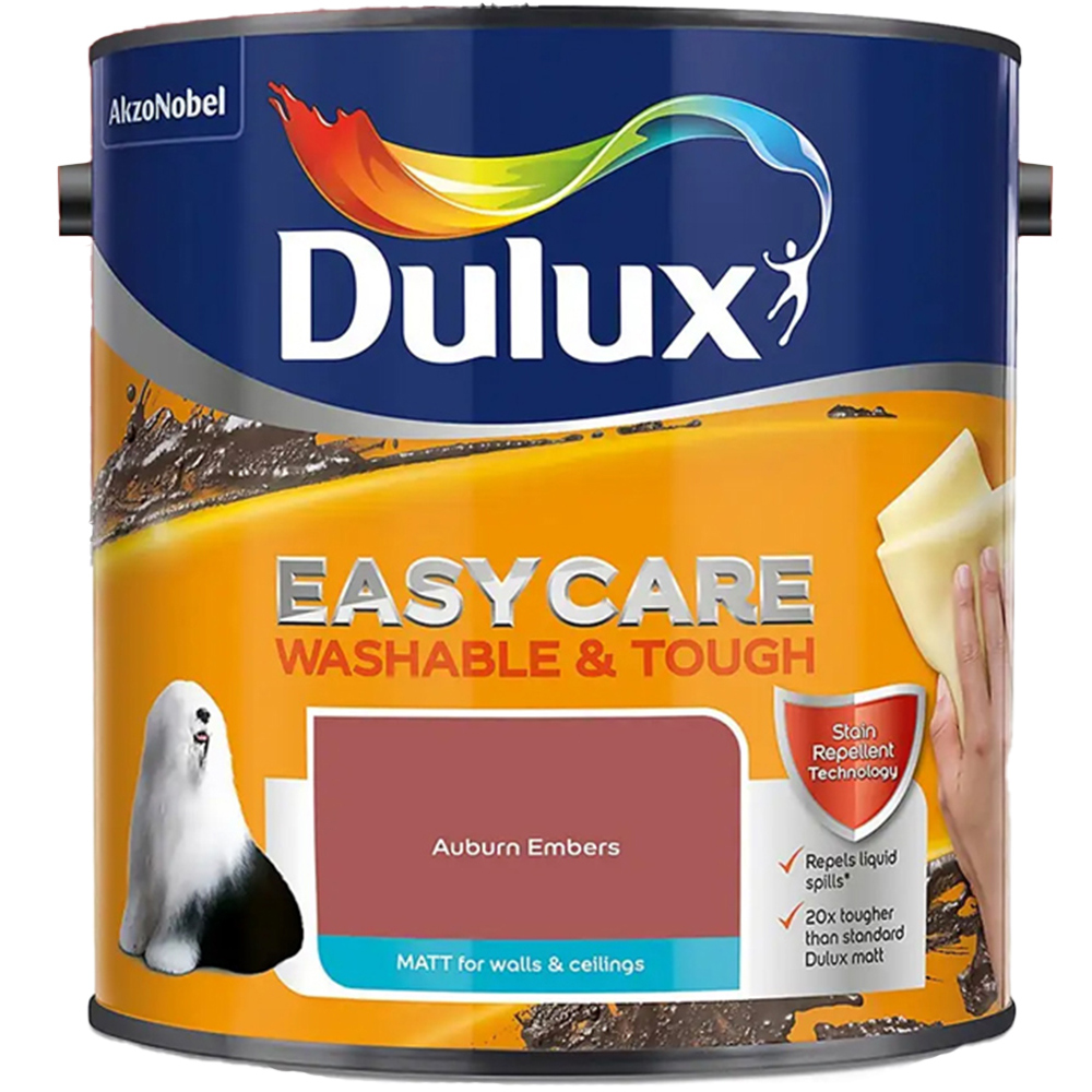 Dulux Easycare Washable & Tough Auburn Embers Matt Paint 2.5L Image 2