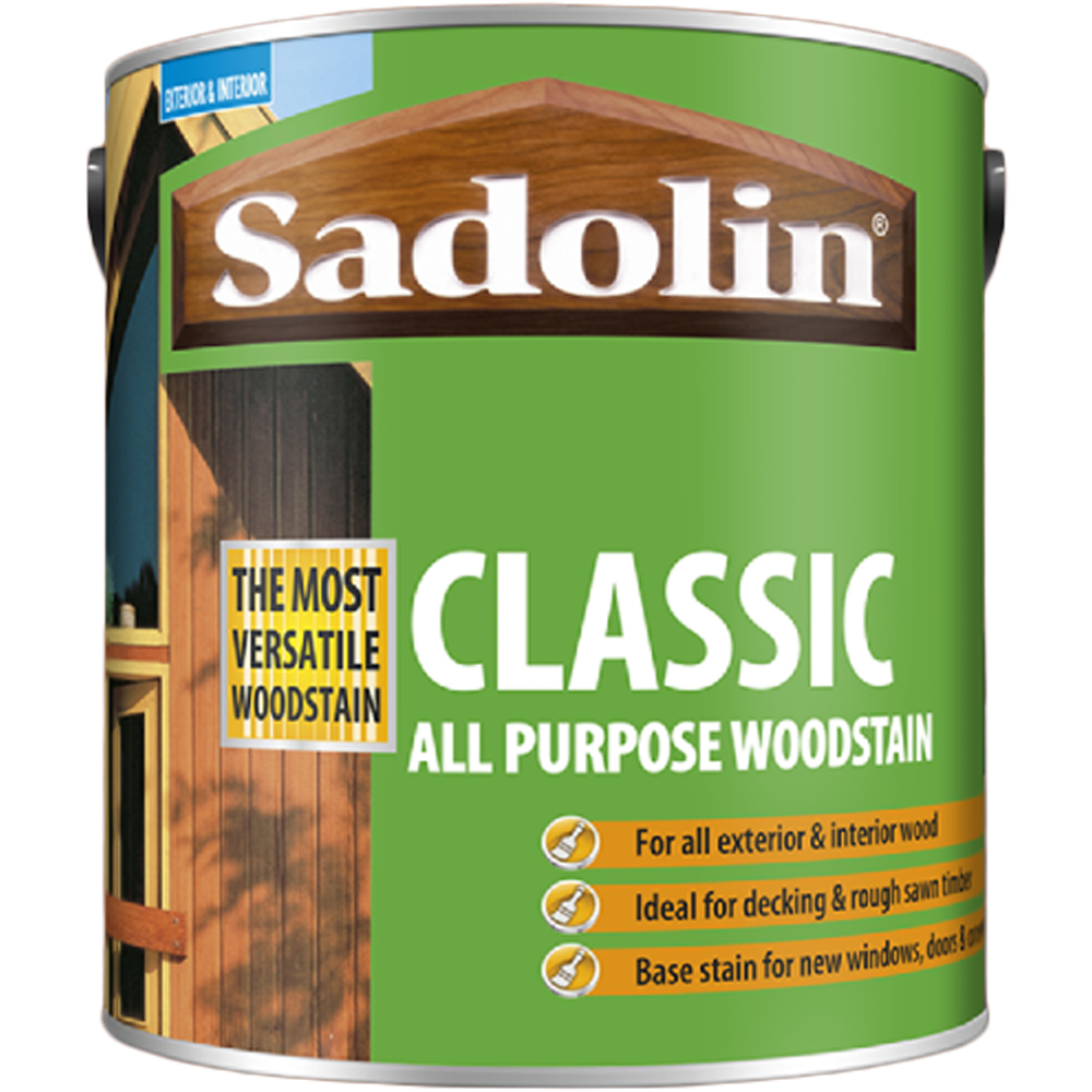 Sadolin Classic Redwood All Purpose Matt Finish Woodstain 2.5L Image 2