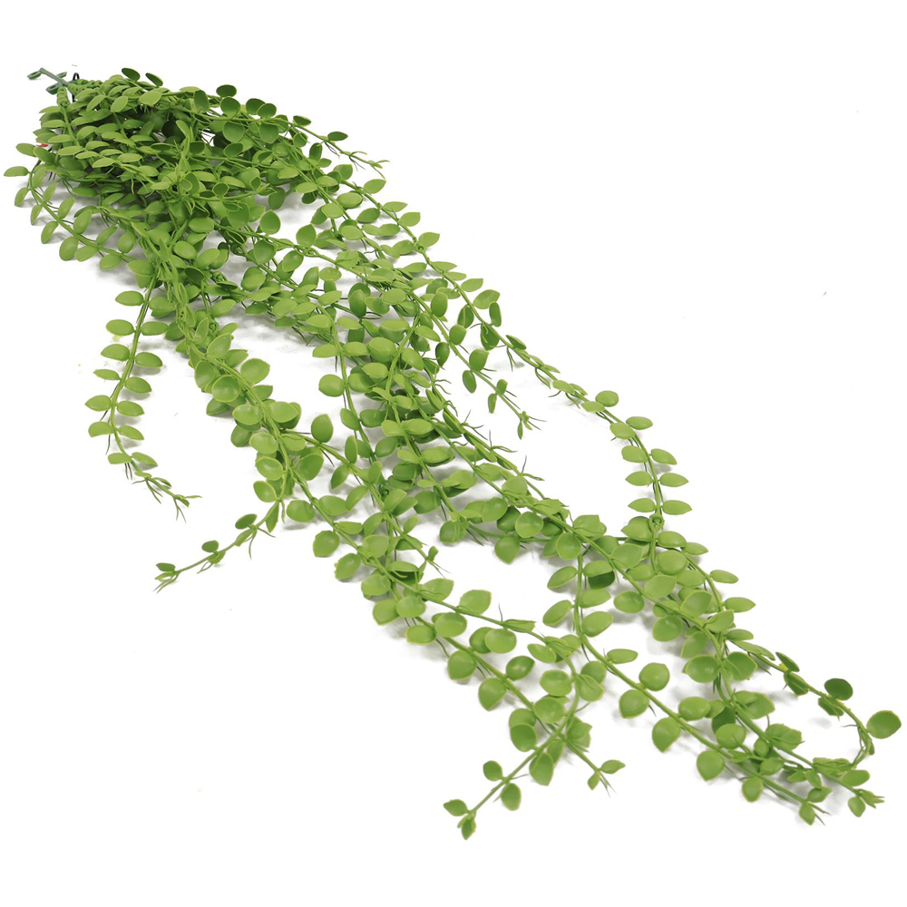Leaf Pearl String Hanging Artificial Plant 3ft Image 2
