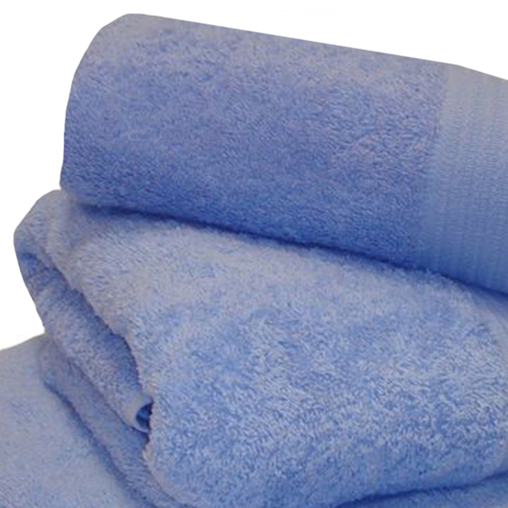 Rapport Home Chatsworth Super Soft 600gsm Combed Cotton Blue Bath Towel Image 2