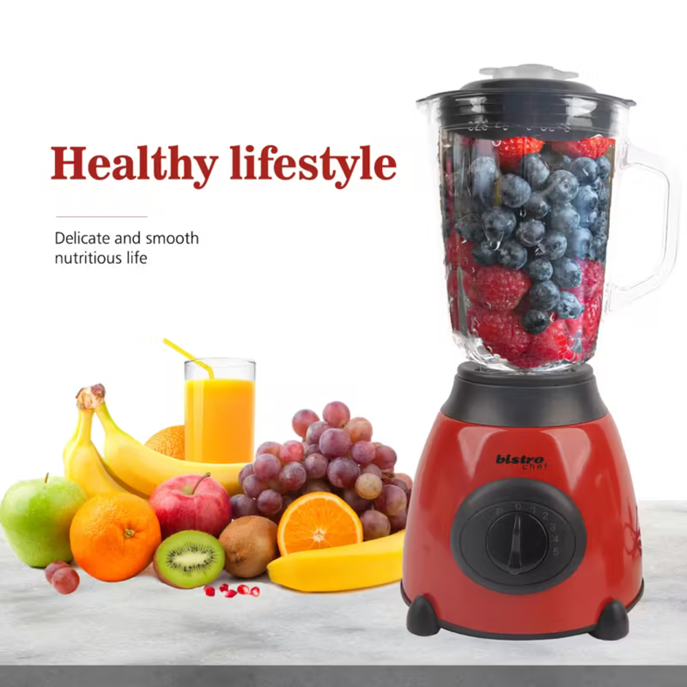 Alivio Bistro Chef 2-in-1 Red Mixer Blender 850W Image 7