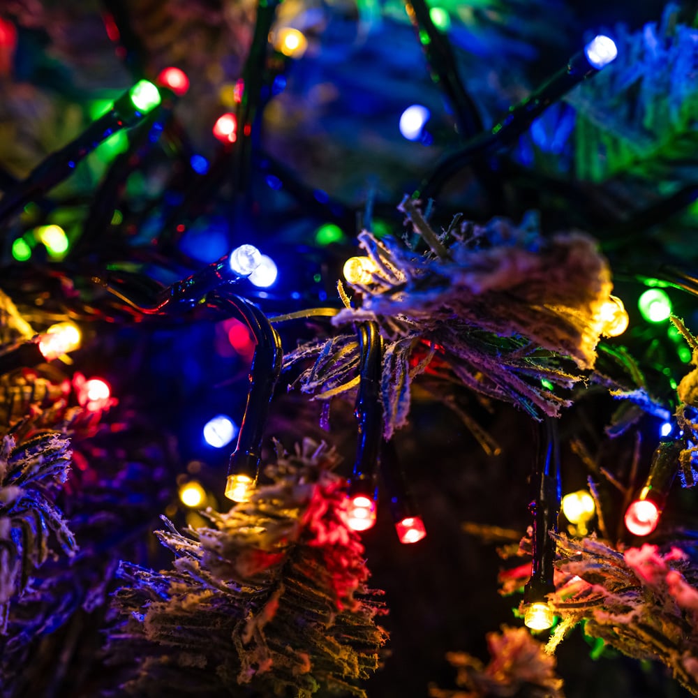 The Christmas Centre 360 Multicoloured LED Multifunction Green Cable Cluster Light 5.4m Image 4
