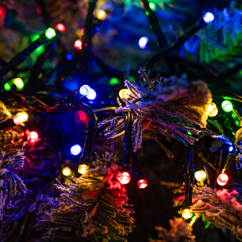 The Christmas Centre 480 Multicoloured LED Multifunction Green Cable Cluster Light 7.2m Image 4