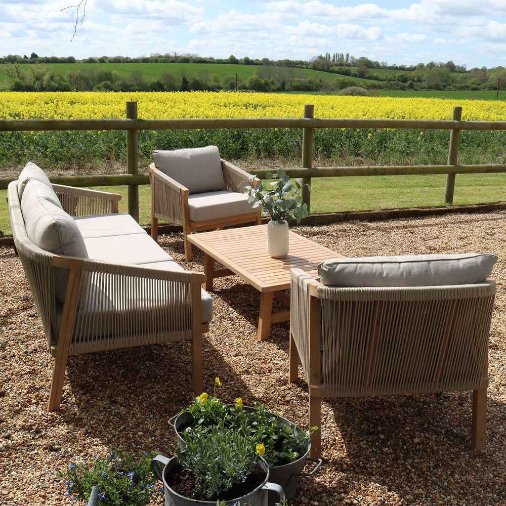 Royalcraft Roma 5 Seater Triple Lounge Set with Coffee Table Image 6