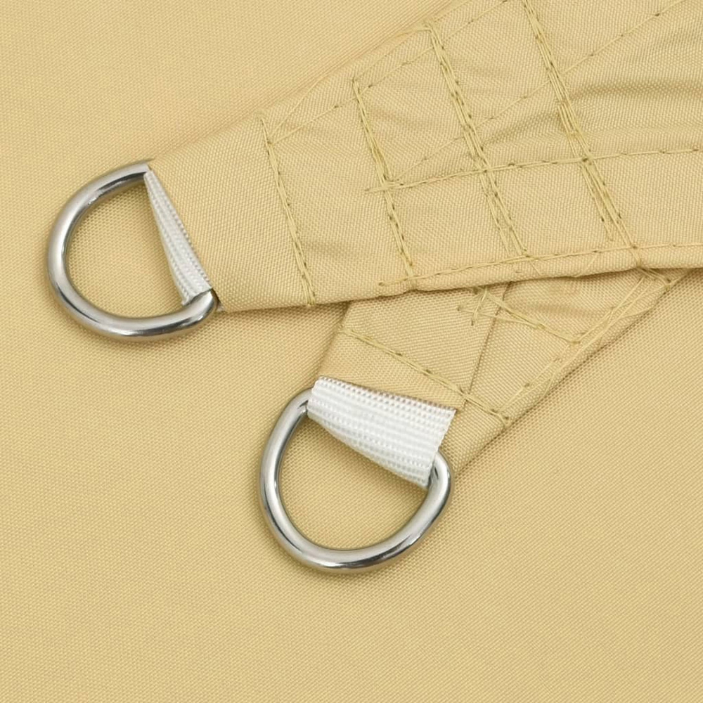 vidaXL Yellow Triangular Sun Shade Sail 7 x 5 x 5cm Image 4