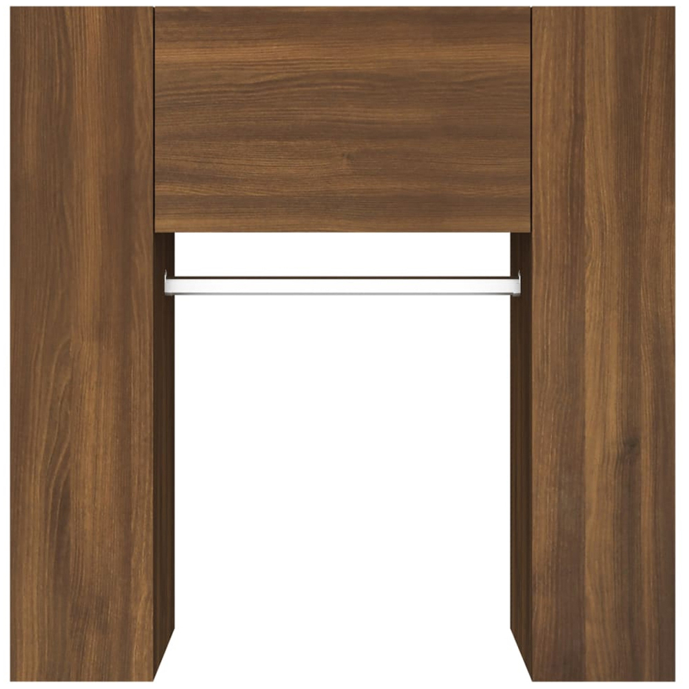 vidaXL Single Door 2 Shelf Brown Hallway Cabinet Image 5