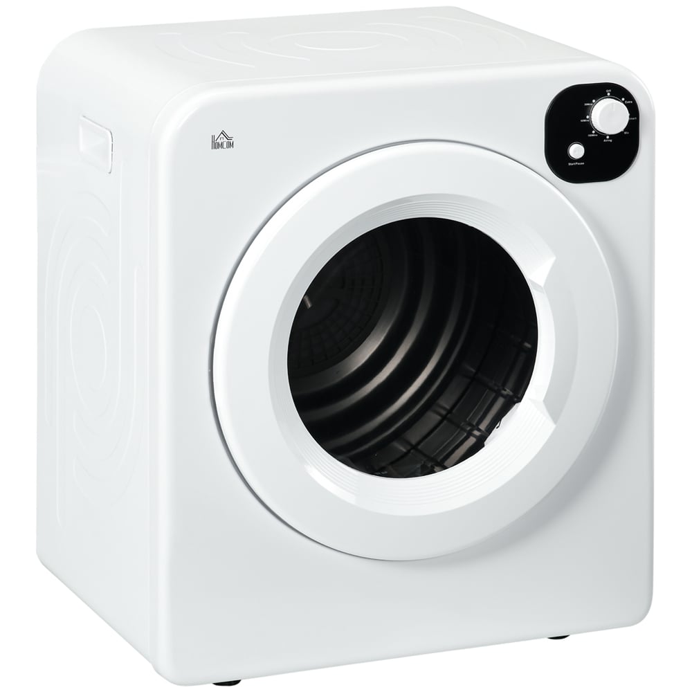 HOMCOM White Compact Vented Tumble Dryer 6kg Image 1