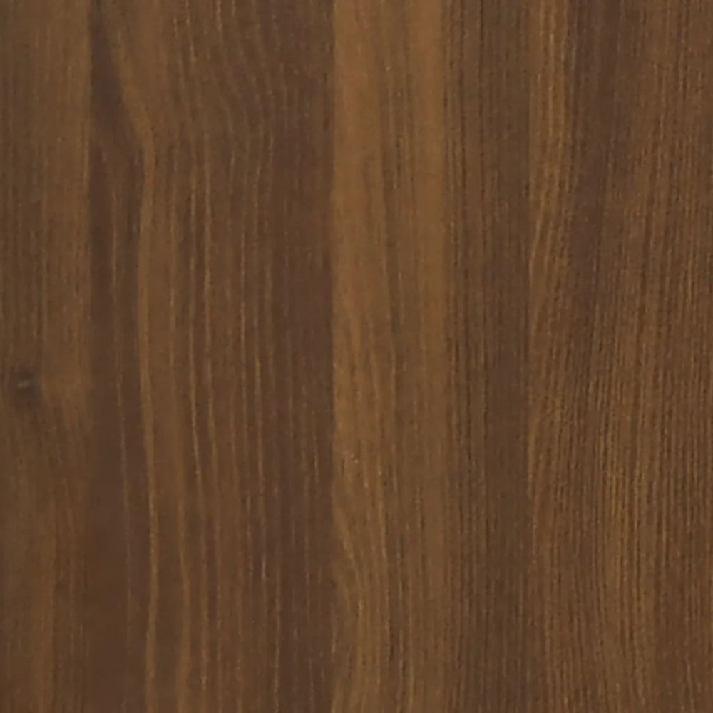 vidaXL Single Drawer Brown Oak Bedside Cabinet Image 7
