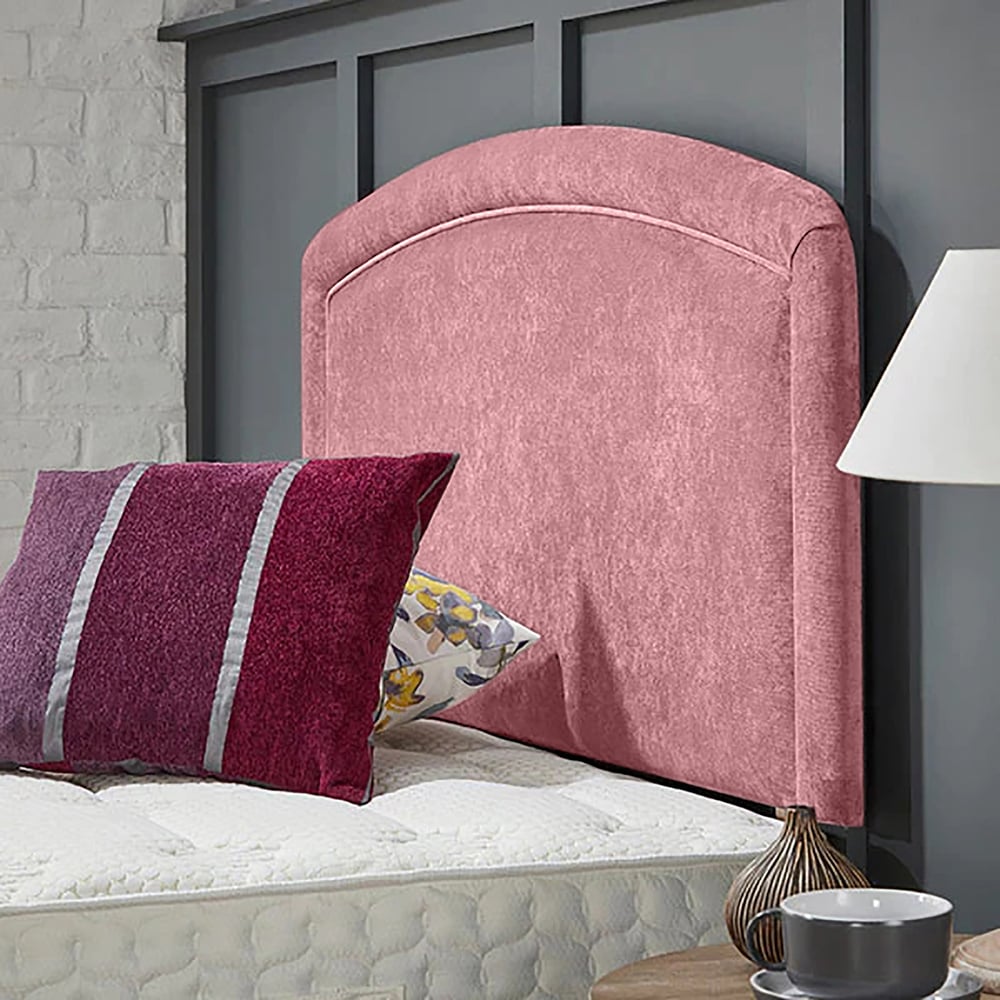 Eleganza Home Melanie Small Single Pink Naples Strutted Headboard Image 2