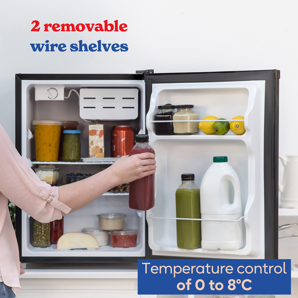 Russell Hobbs RH67TTLF0E1B Black 66L Mini Fridge Image 6
