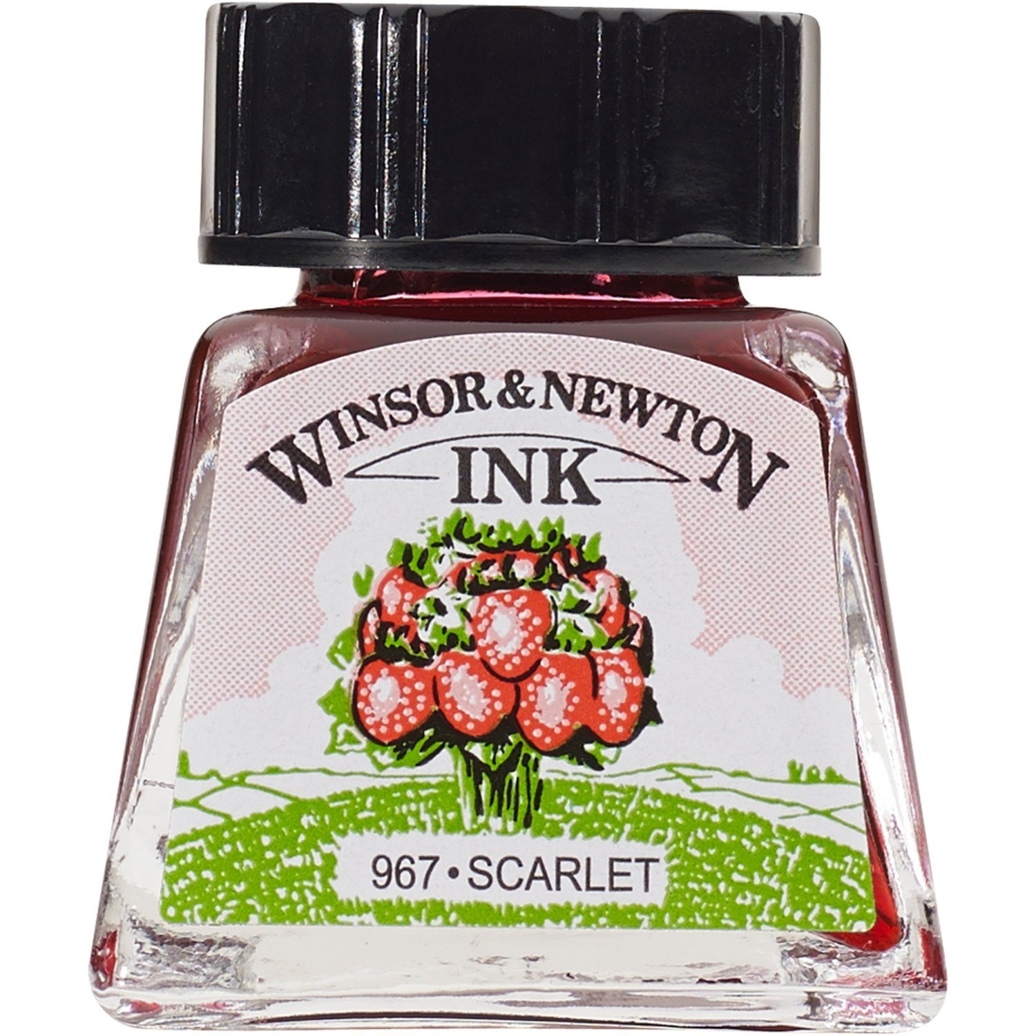 Winsor and Newton 14ml Drawing Ink - Scarlet Image 1