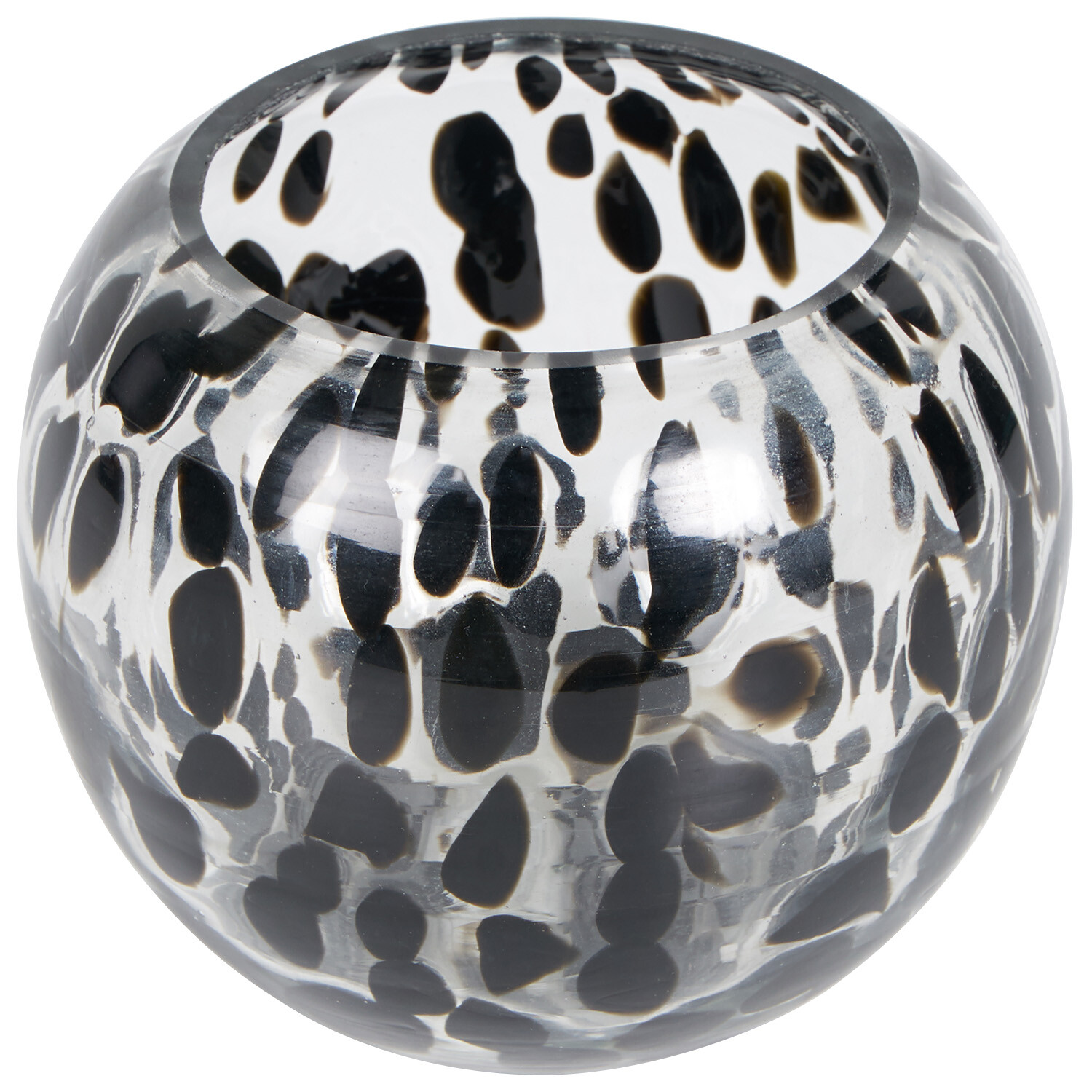 Black Confetti Candle Holder Black Image 3