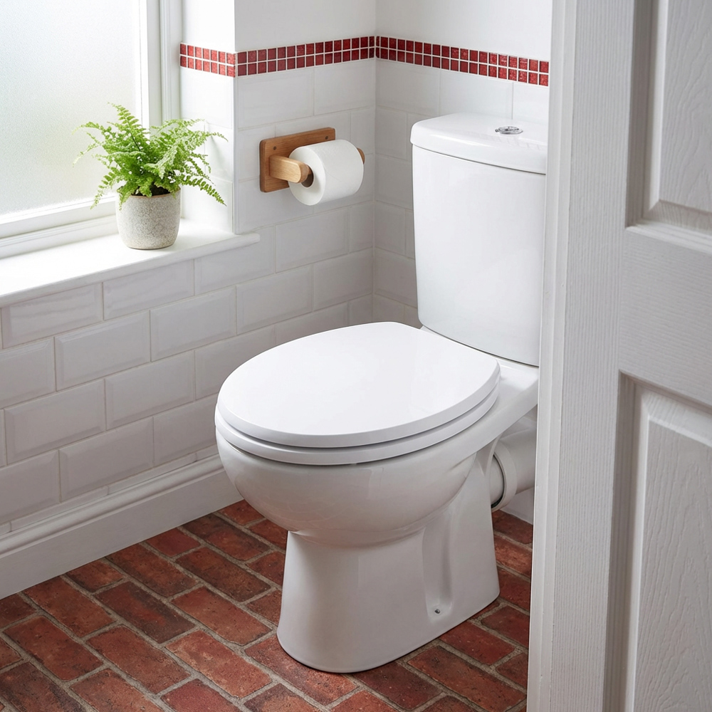 White Oxford Toilet Seat Image 5