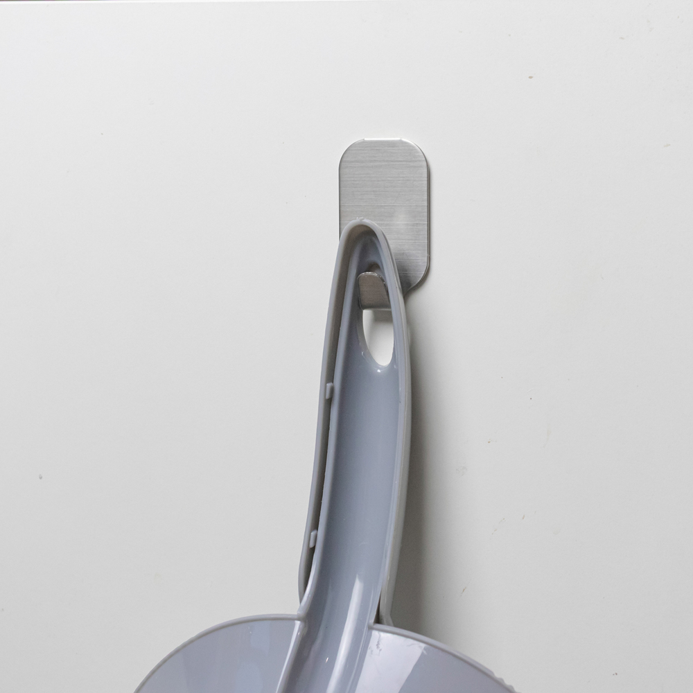 JVL Cleaning Grey Dust Pan and Brush Set Image 7