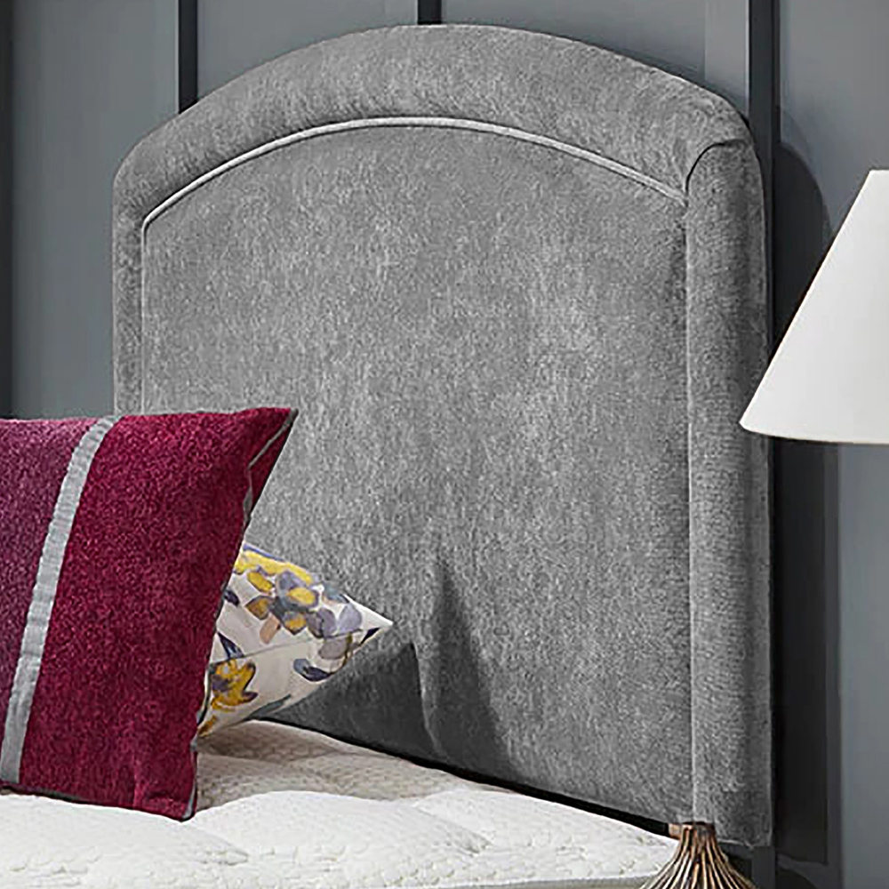 Eleganza Home Melanie Super King Size Silver Naples Strutted Headboard Image 1