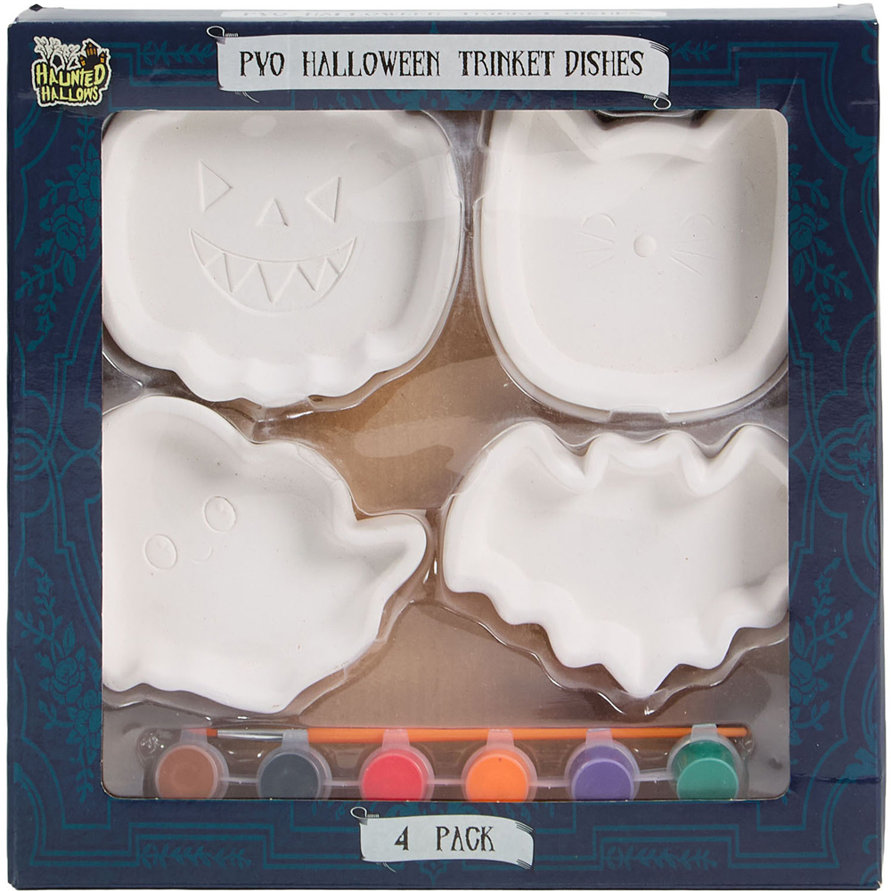 Paint Your Own Halloween Trinket Dishes Kit Image 1