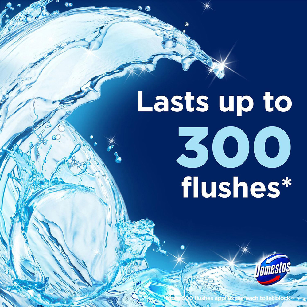 Domestos Power 5 Ocean Toilet Rim Block Trio Pack 50g 10 Pack Image 7