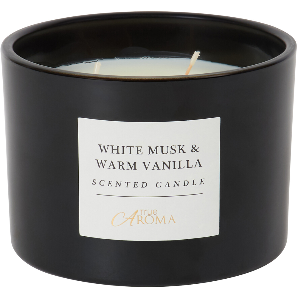 3 Wick Scented Candle White Musk and Vanilla Image 2