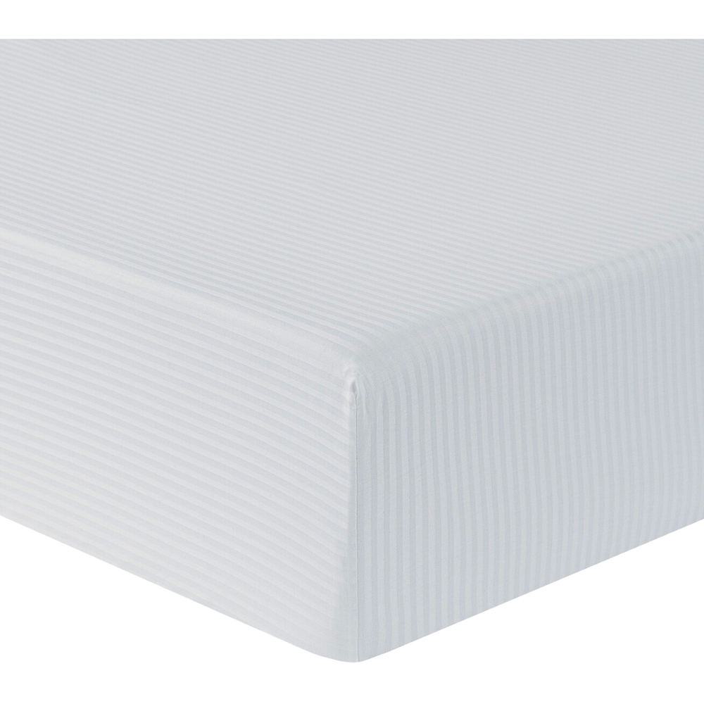 Bamboo Cotton Fitted Sheet - Silver / King Image 1