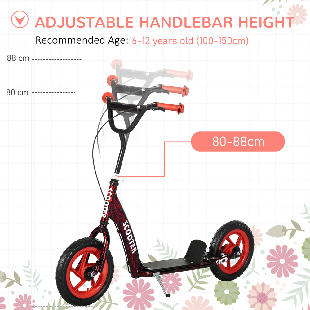 Tommy Toys AIYAPLAY Red Adjustable Handlebar Kids Kick Scooter Image 8