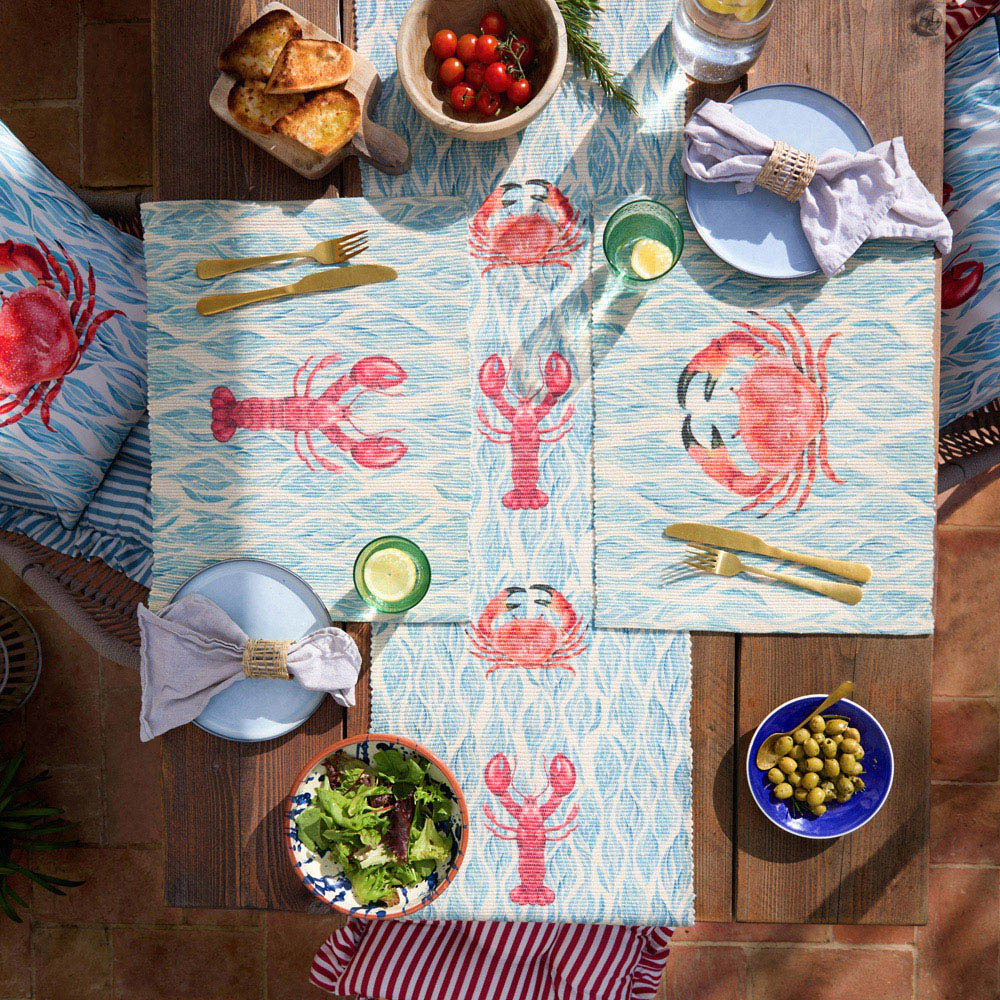 Wylder 4 Pack Blue Abersoch Placemat 36 x 46cm Image 6
